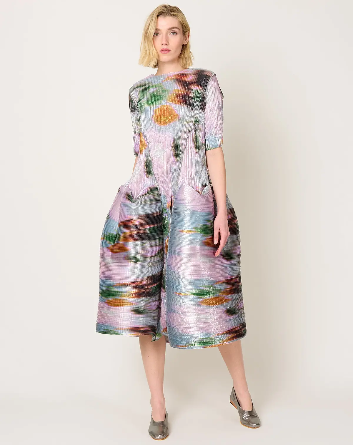 Uma Dress In Metallic Maris 1