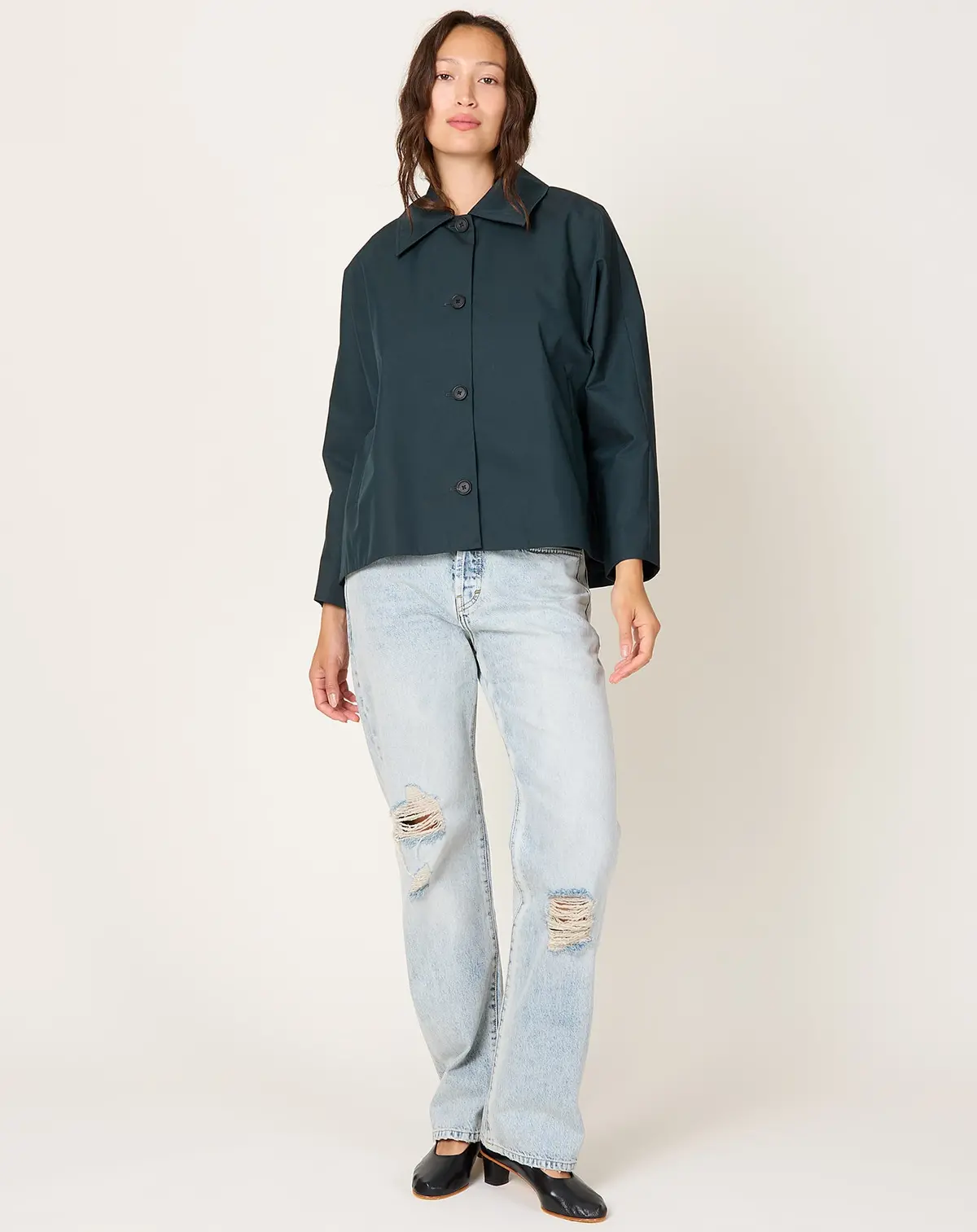 Bradley Jacket In Washed Navy 1