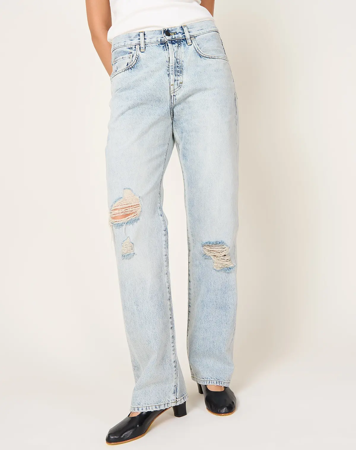 Tapered Jean In Fog 1