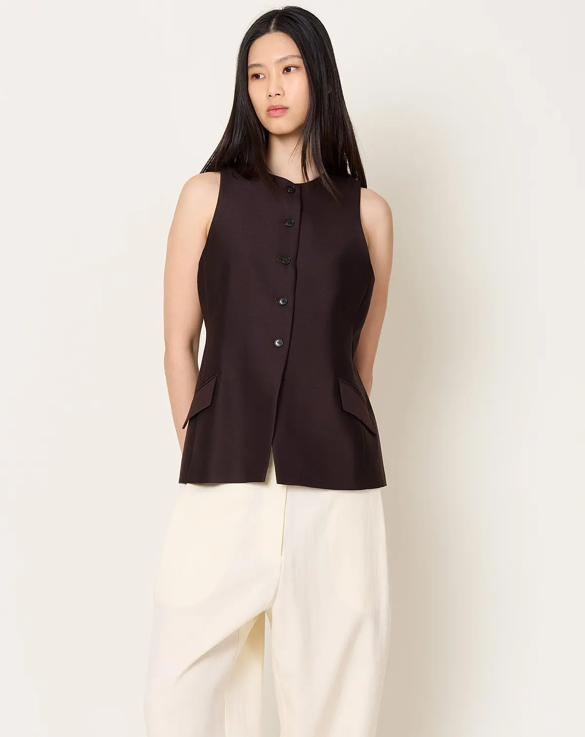 Ira Suit Vest In Espresso 1
