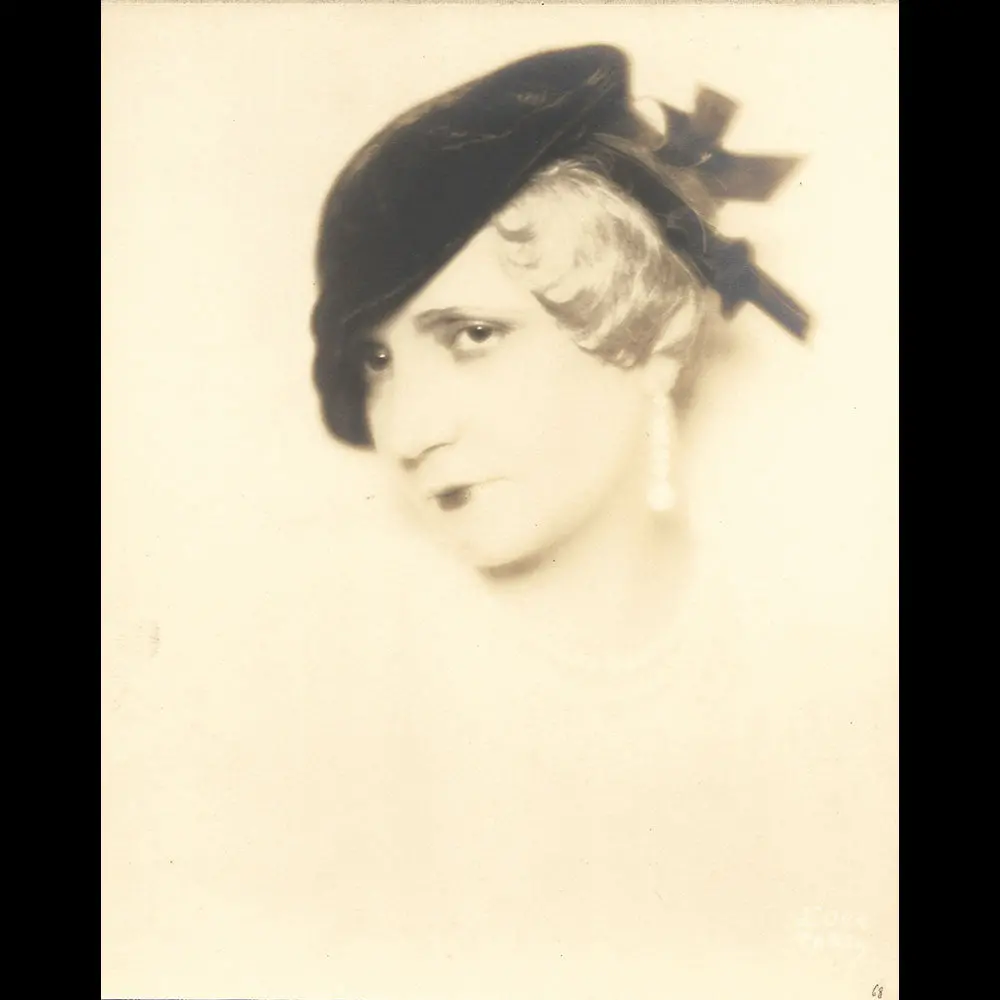 Agnès Rittener - Portrait De La Modiste Coiffée Du Béret Inclination, Tirage De D'ora (1931) 1