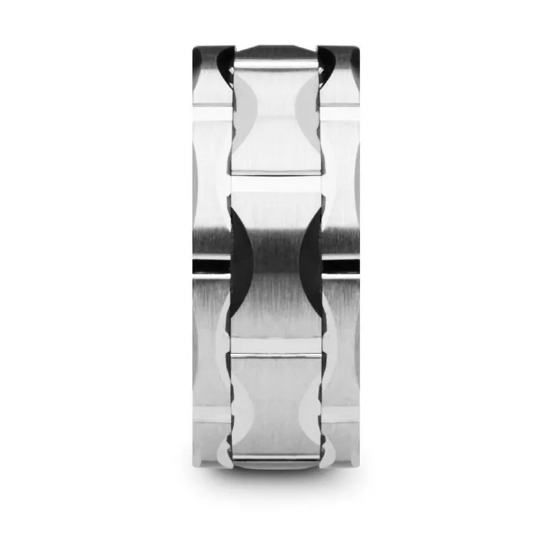 Kanye | Tungsten Ring Moon Grooves 1