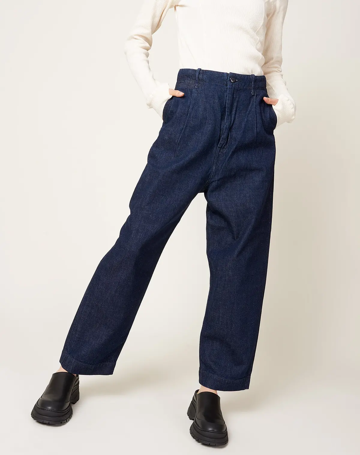 11.5Oz Denim High Waisted Nime Pants (Ow) Idg 1