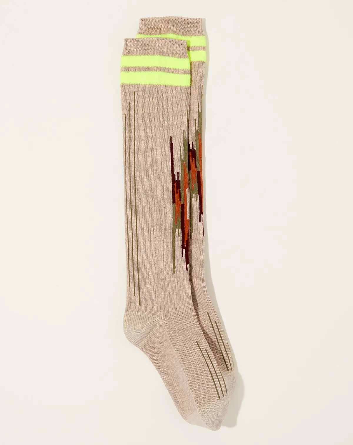 84 Yarns Ortega Knee-High Socks In Beige 1