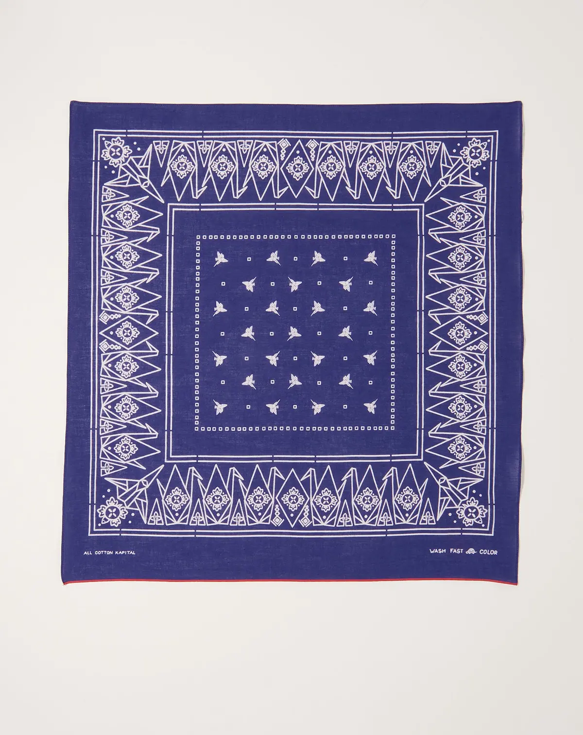 Fastcolor Selvedge Bandanna (Origami) In Purple 1