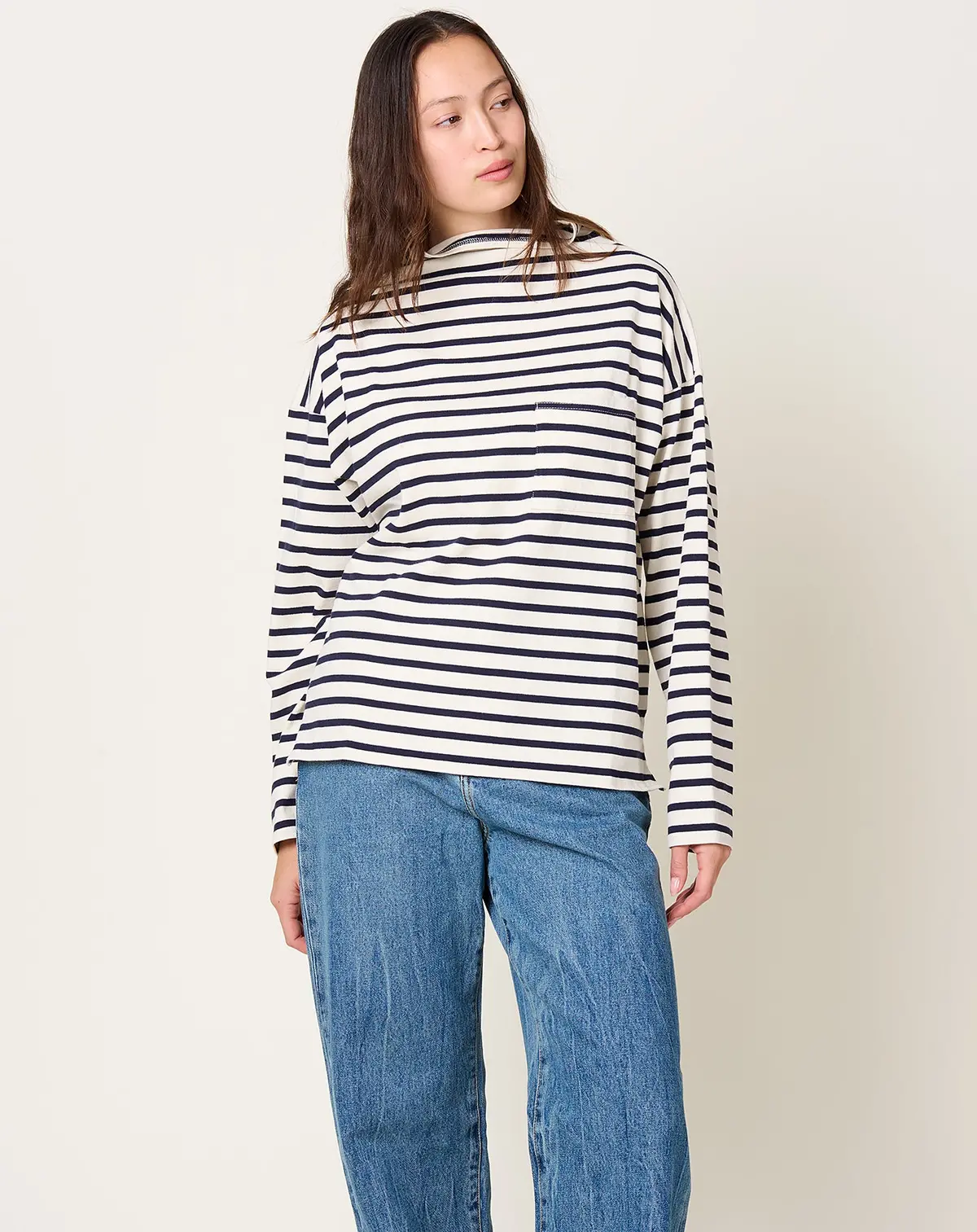 Stripe Jersey Gandhi Longsleeve T-Shirt 1