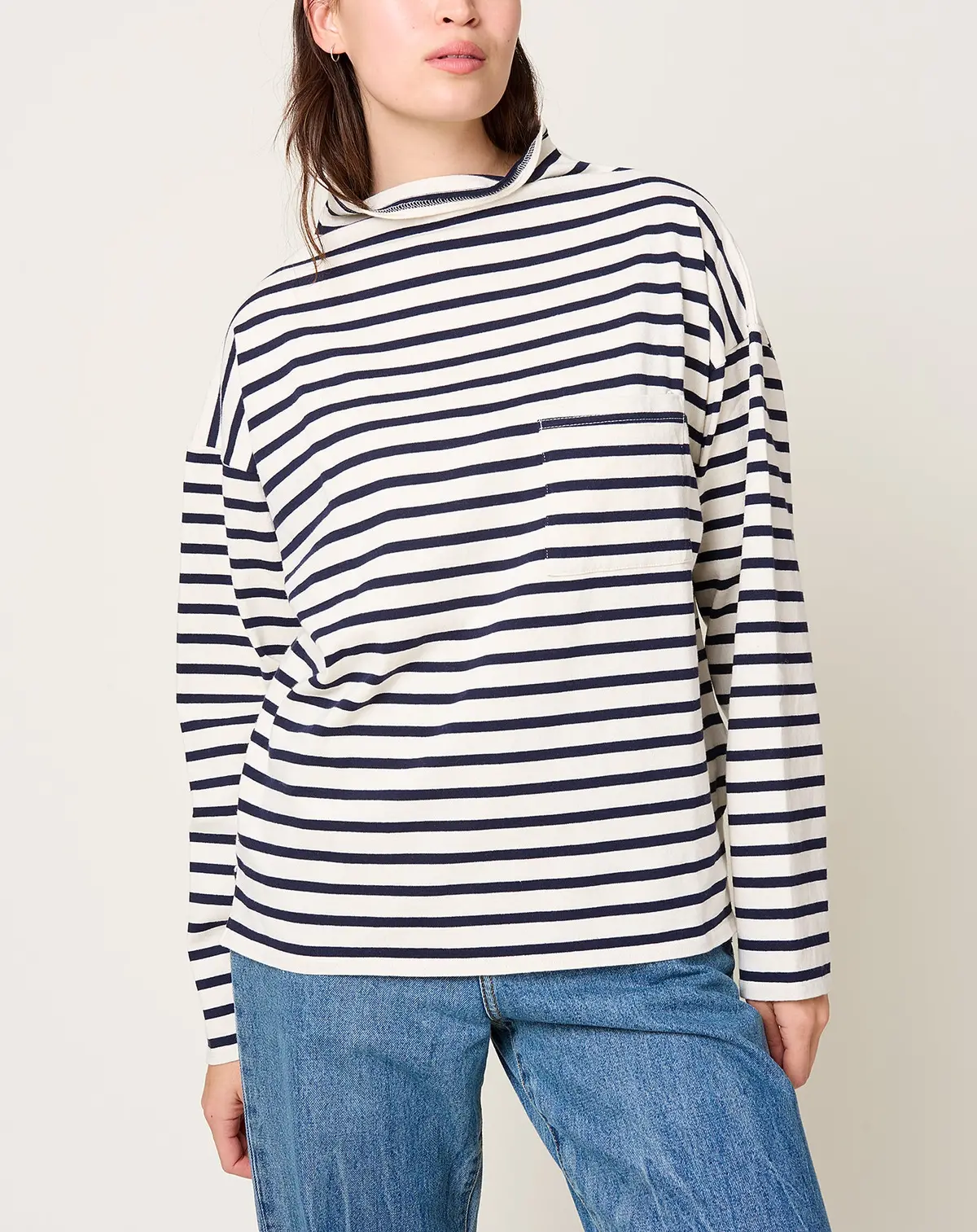 Stripe Jersey Gandhi Longsleeve T-Shirt 4