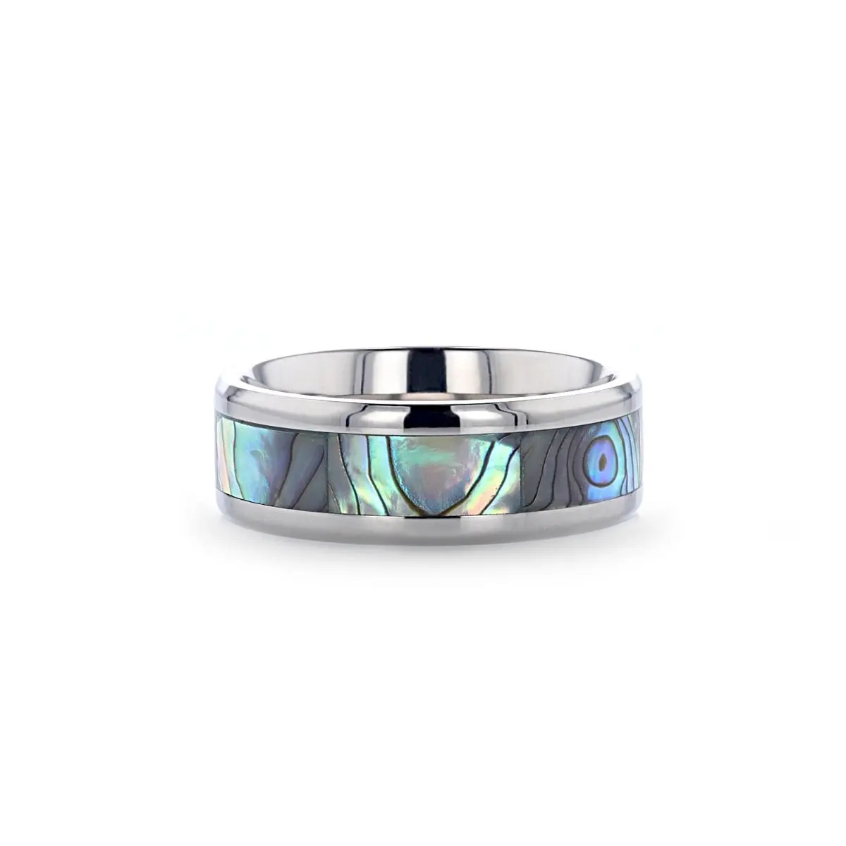 Kaui | Titanium Ring Pearl Inlay 3