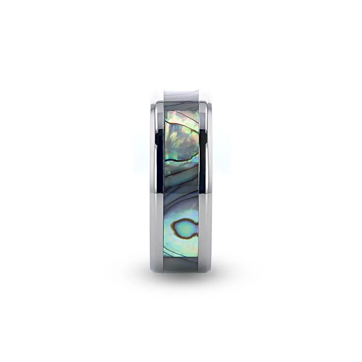 Kaui | Titanium Ring Pearl Inlay 2