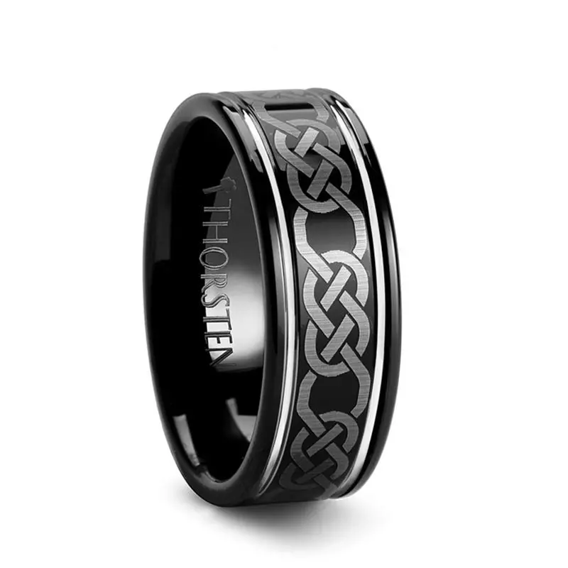 Kilkenny | Tungsten Ring With Celtic Pattern 1