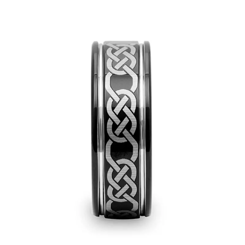 Kilkenny | Tungsten Ring With Celtic Pattern 2