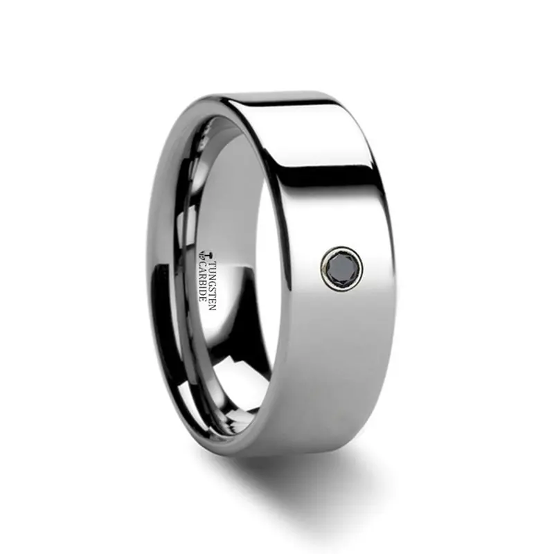 Knoxville | Tungsten Ring Black Diamond 1
