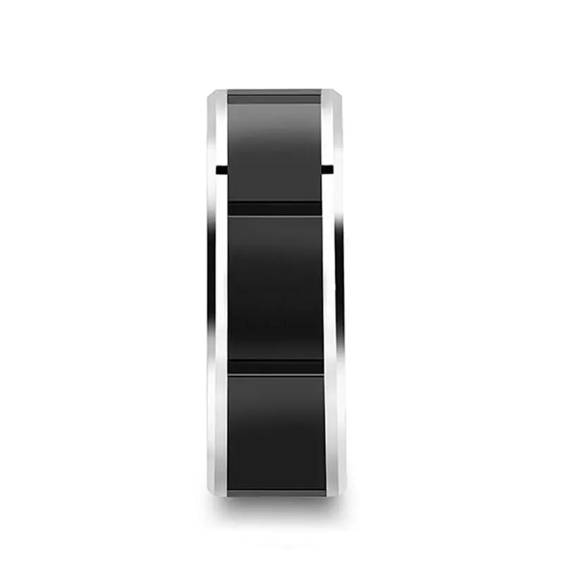 Konstantine | Tungsten Ring Black Ceramic Inlay 3