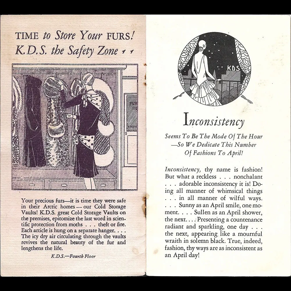 Lucile - Kresge Department Store, Fashions, April 1929 2
