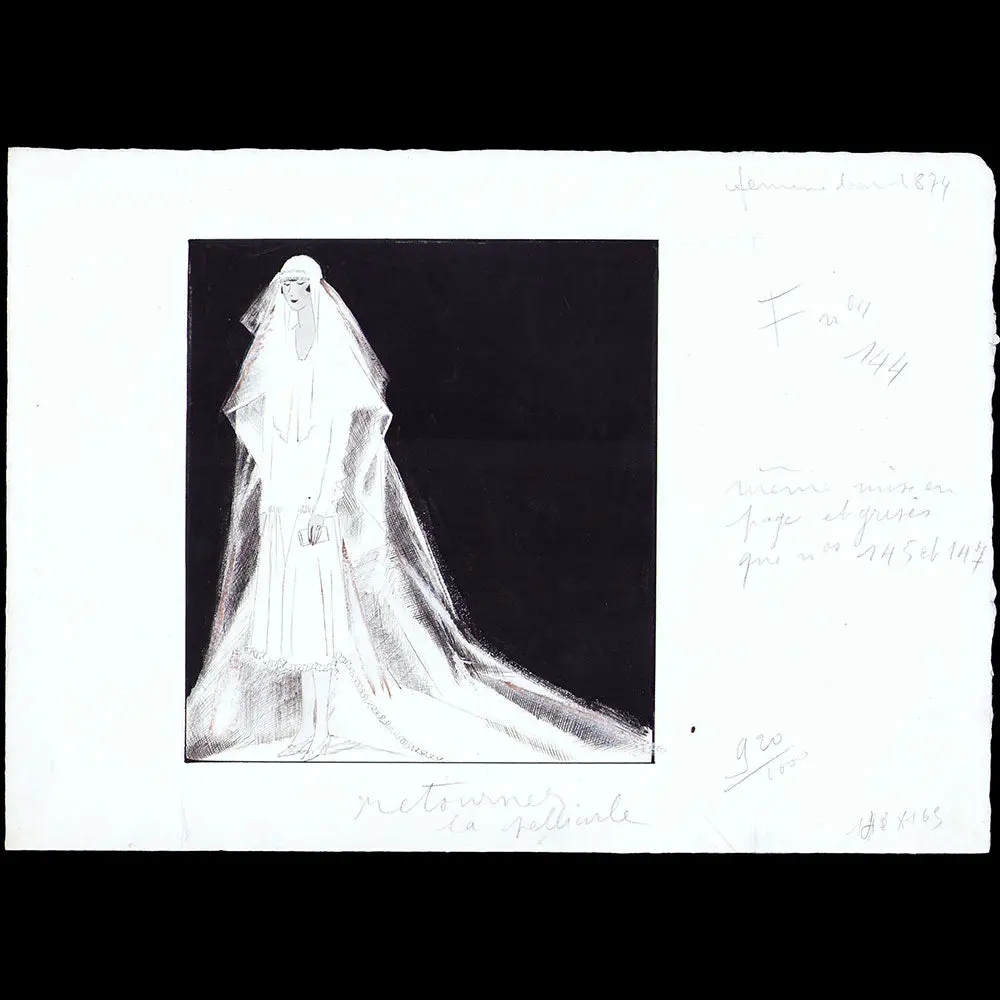Molyneux - Robe De Mariée, Dessin De L'hom Pour Femina (1925) 1