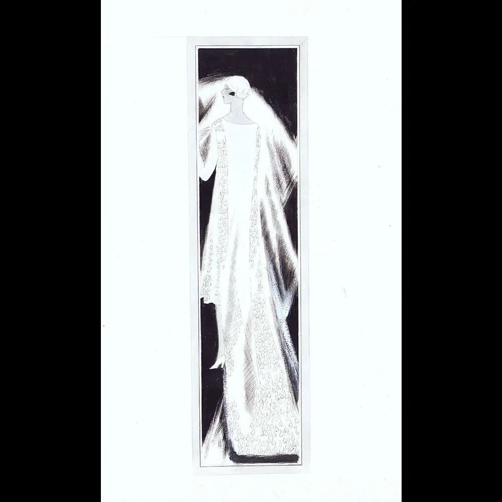 Philippe Et Gaston - Robe De Mariée, Dessin De L'hom Pour Femina (1926) 2