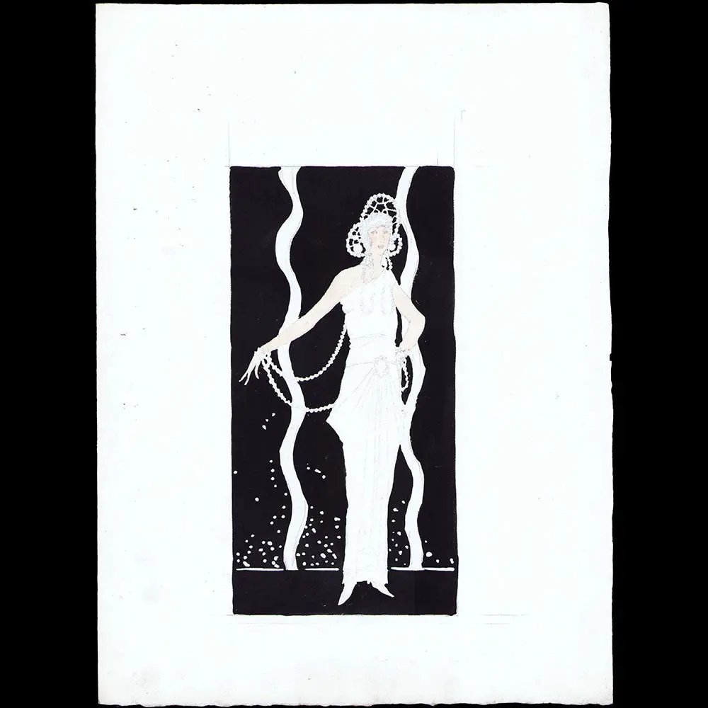 Robe Du Soir, Dessin De L'hom Pour Une Revue De Mode (1910S) 1