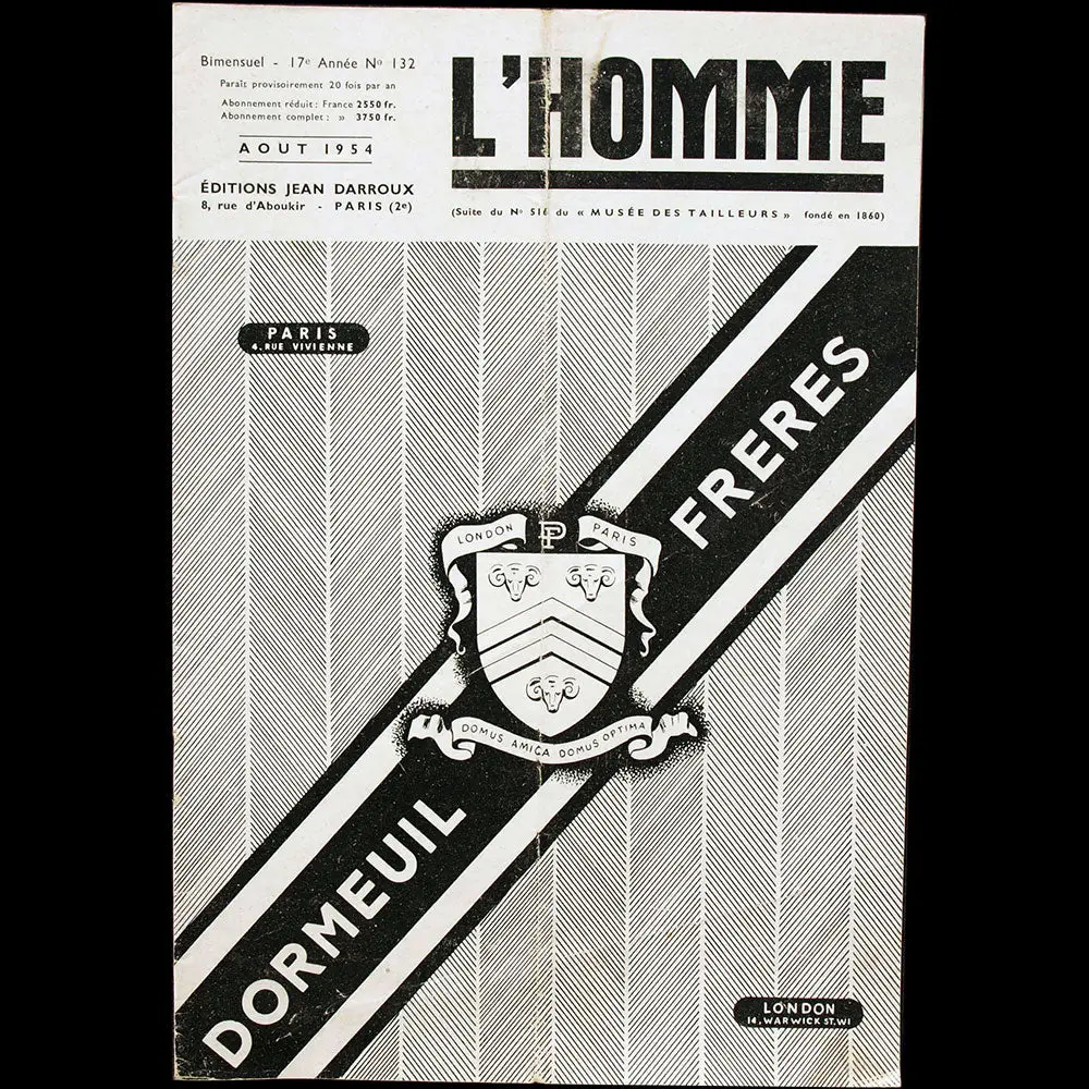 L'homme N°132, Aout 1954 1