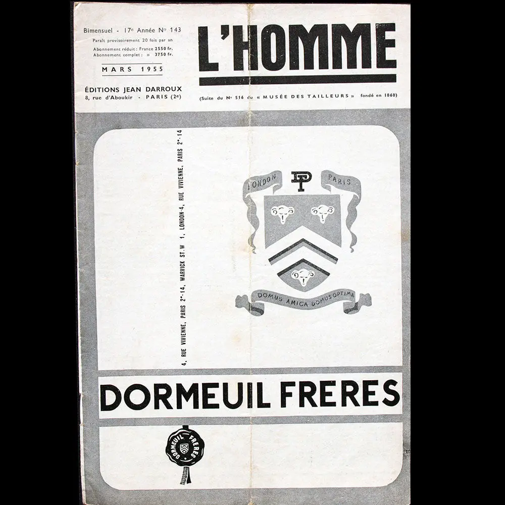 L'homme N°143, Mars 1955 1