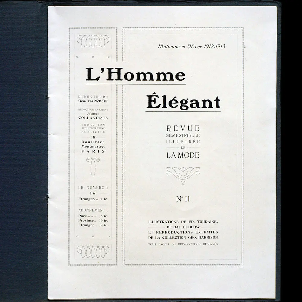 L'homme Elégant, N°2 (Automne-Hiver 1912-1913) 2