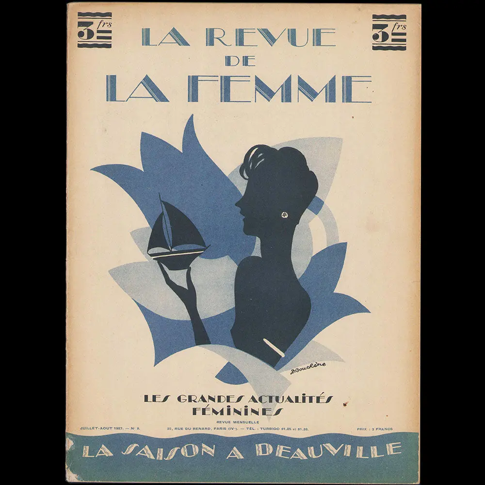La Revue De La Femme, N°8 (Juillet-Août 1927), Couverture De Bouchène 1