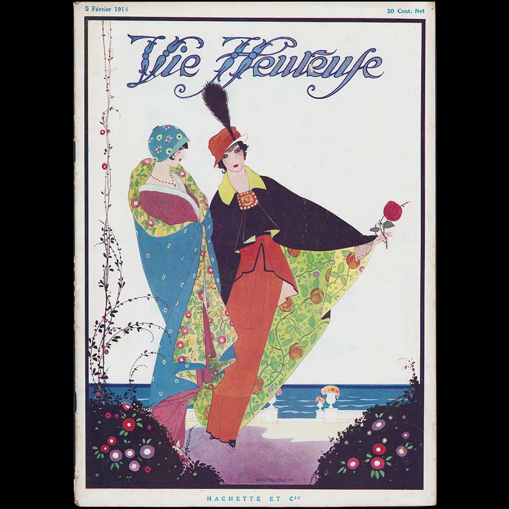 La Vie Heureuse, 5 Février 1914, Couverture De Brunelleschi 1