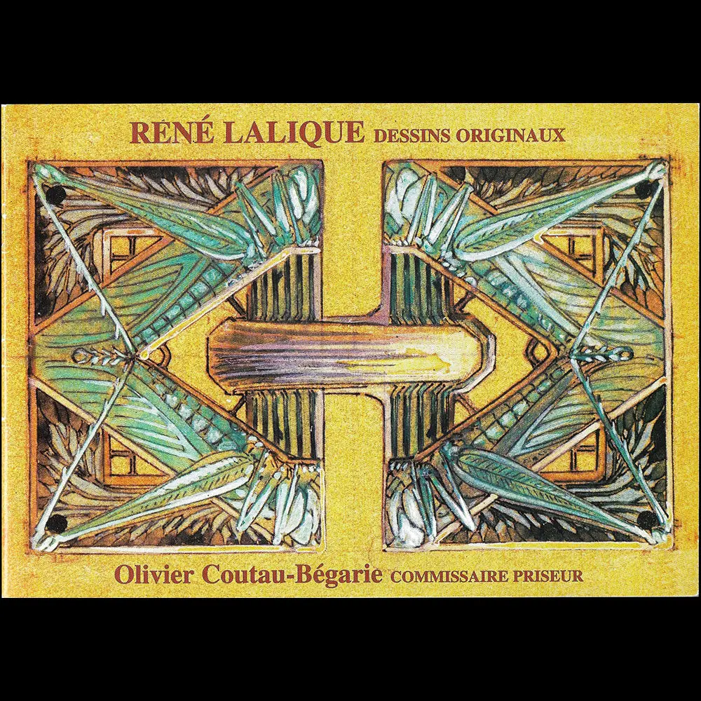 Lalique, Dessins Originaux De Joaillerie, Bijoux De Verre, Catalogue De Vente Du 30 Octobre 1995 1
