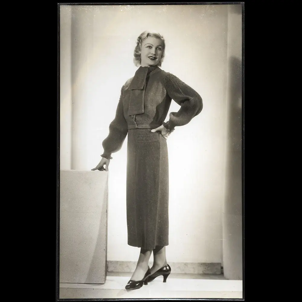 Marcelle Landowska - Ensemble Porté Par Miss Paris 1935, Tirage D'isabey 1