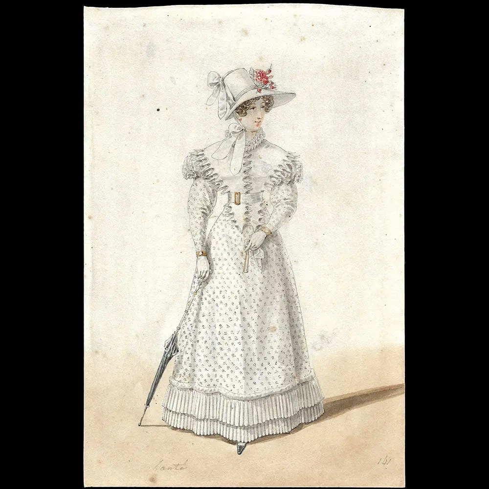 Louis-Marie Lanté - Dessin Pour Le Journal Des Dames Et Des Modes (1824) 1