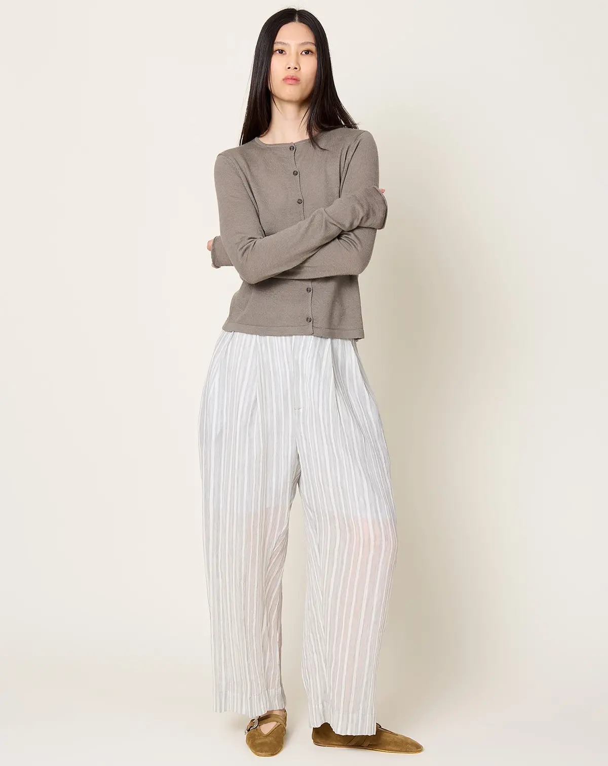 Lines Trouser In Grey 1