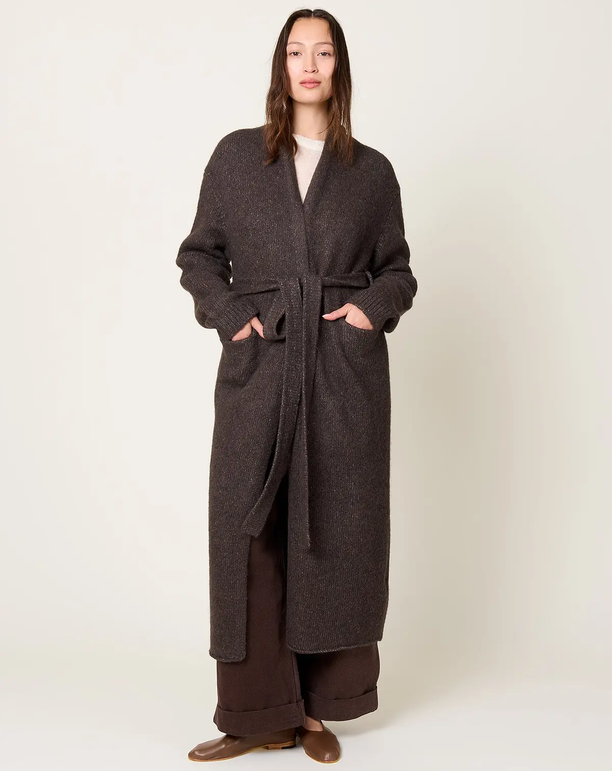 Loft Robe Coat In Coal 1
