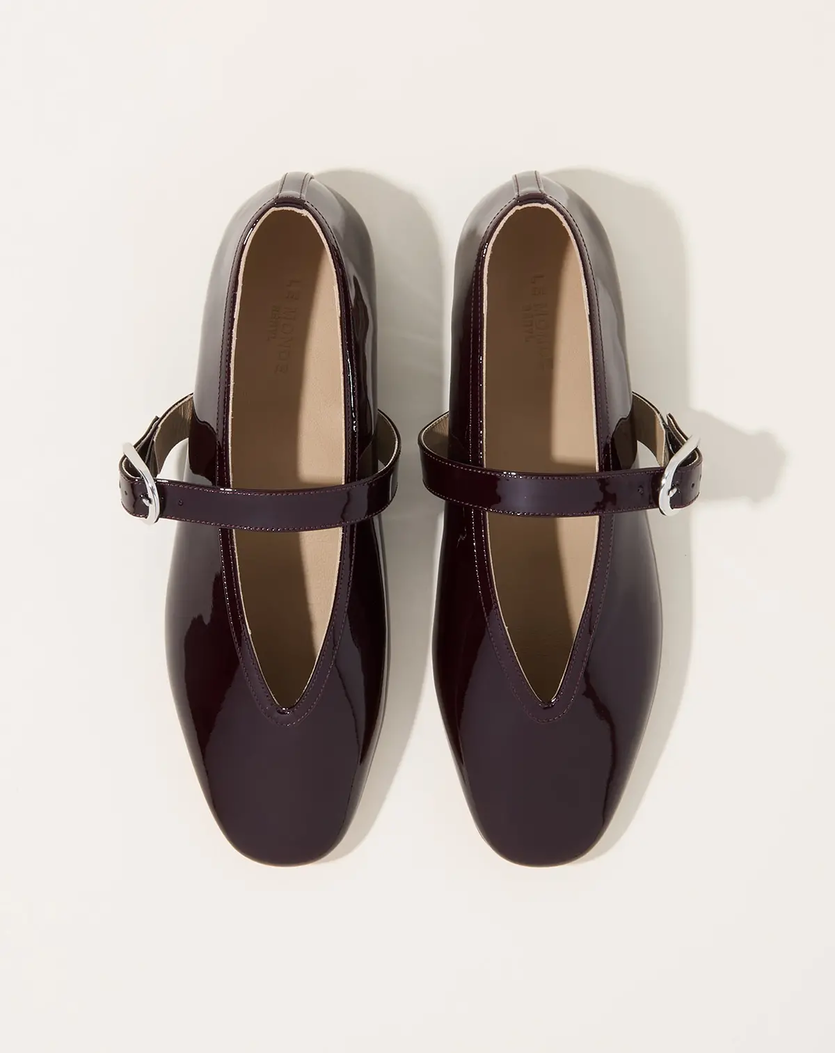 Stella Slipper In Plum Patent 1