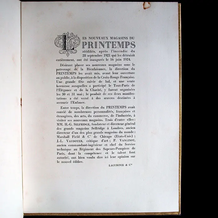 Le Printemps - Plaquette Pour L'inauguration Des Nouveaux Magasins Illustrée Par Drian (1924) 2