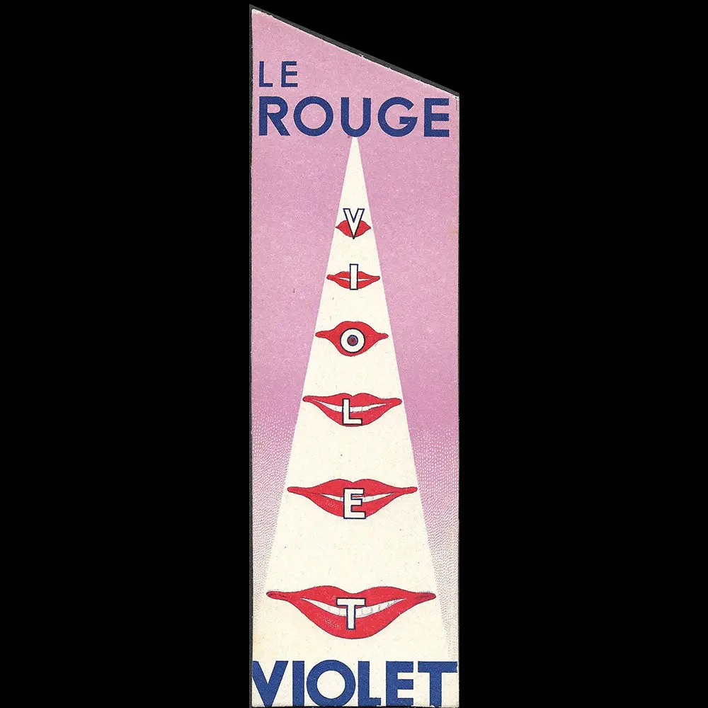 Violet - Rouge Et Apogée, Marque Page (Circa 1932) 1