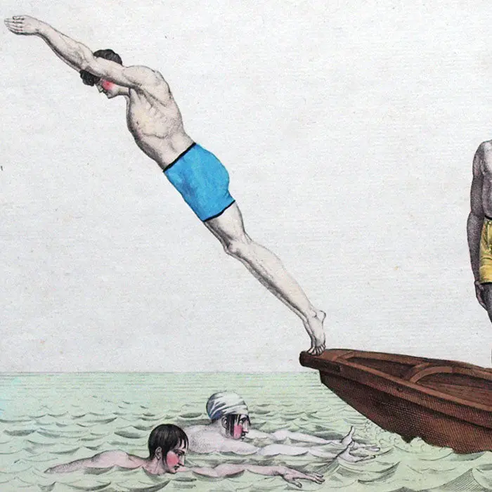 Martinet - Le Suprême Bon Ton, N°15, Les Nageurs (Circa 1800-1815) 2