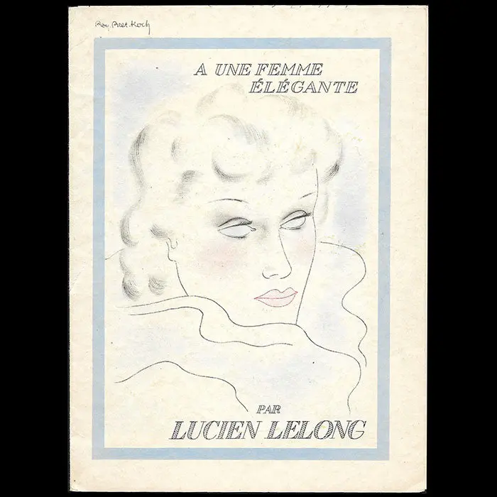 Une Femme Élégante, Collection Édition, Lucien Lelong, Illustré Par Ray Bret Koch (1935) 1