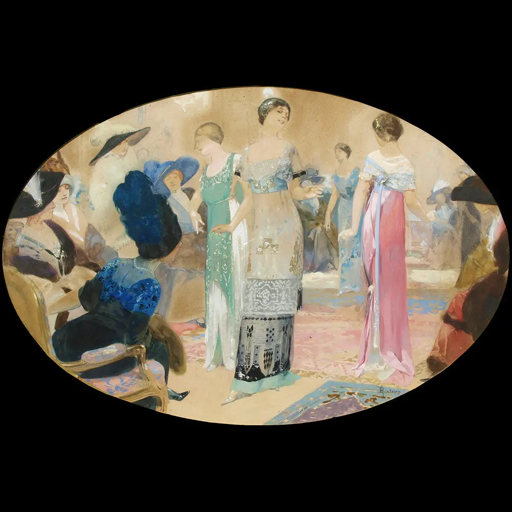 René Lelong - De 4 À 6 Chez Zimmermann, Présentation À La Maison De Couture (1912) 1