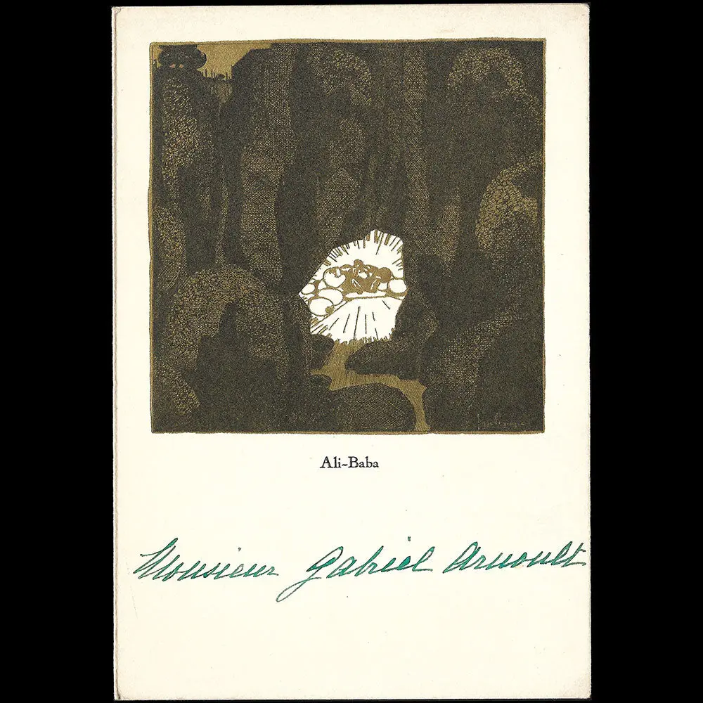 Georges Lepape - Ali Baba, Mabille, L'eventail, Ensemble De Menus Illustrés (1929) 2