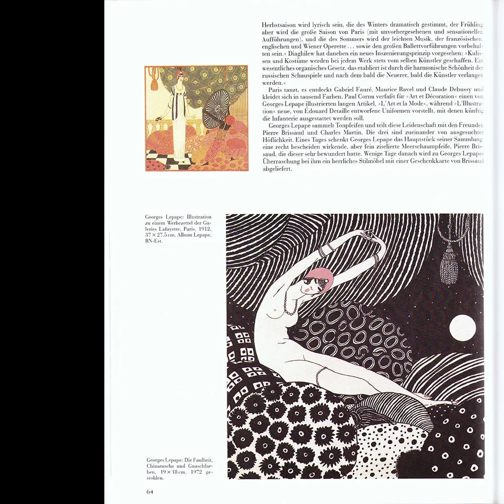 Georges Lepape, Illustrationen, Plakate, Modedesign (1984) 2