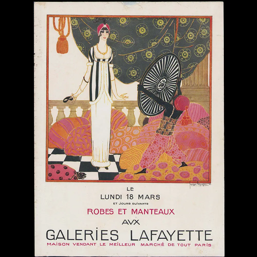 Aux Galeries Lafayette - Couverture De Catalogue Illustrée Par Georges Lepape (1912) 1