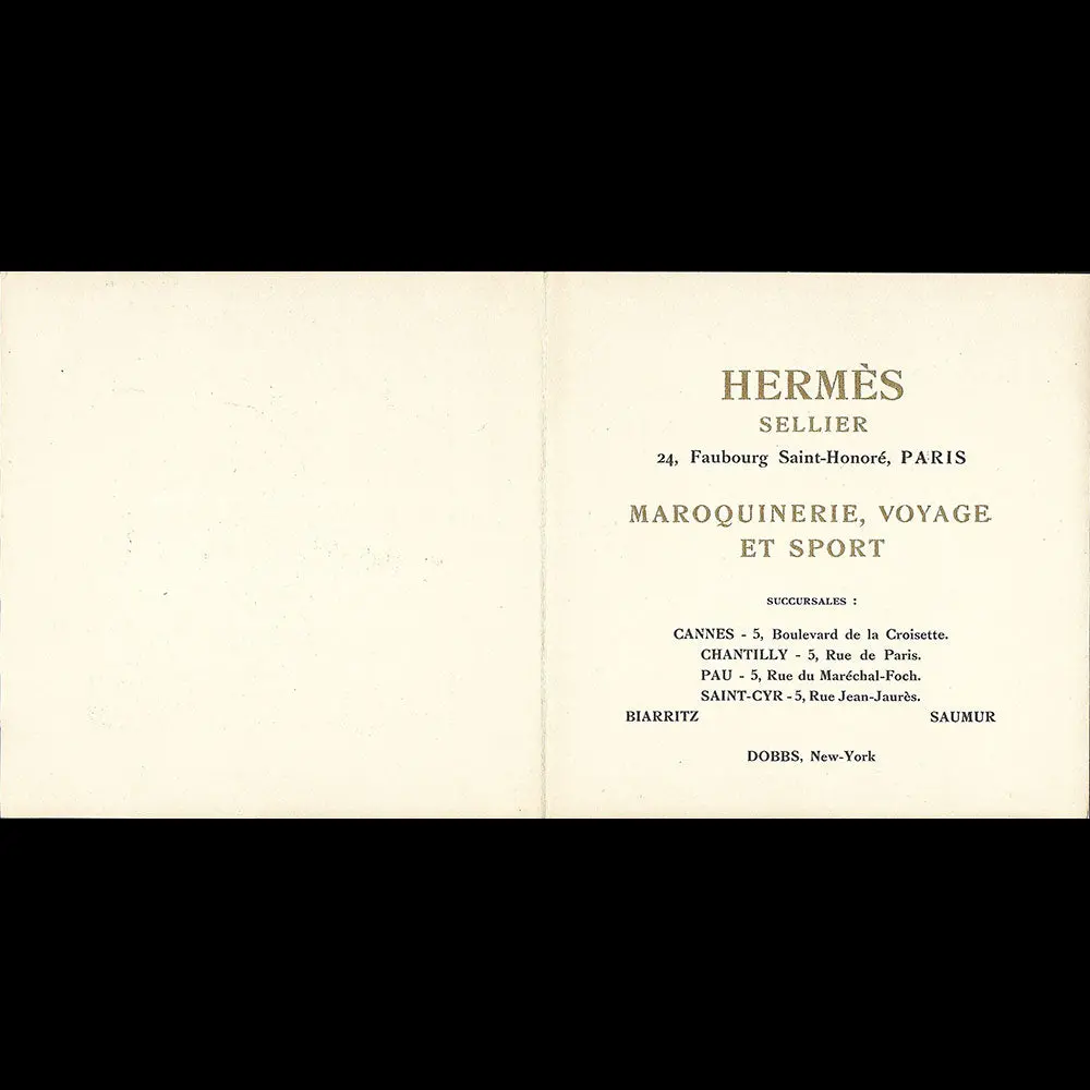 Georges Lepape - Le Golfeur, Carte Pour Hermès Sellier (1926) 2