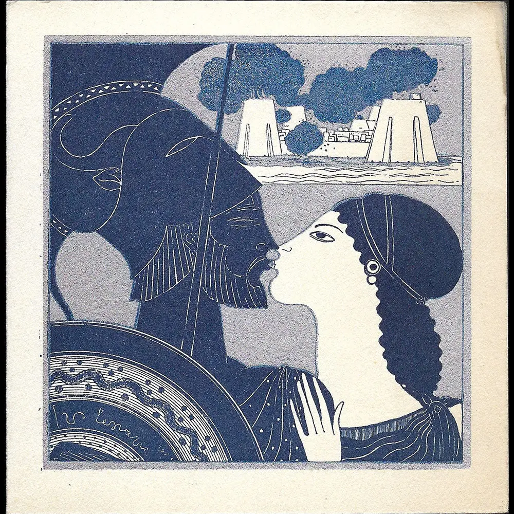 Georges Lepape - La Guerre De Troie, Carte Du Restaurant La Michodière (1925) 1