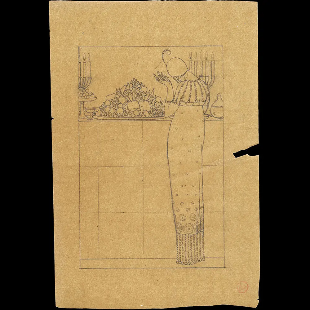 Modes Et Manières D'aujourd'hui - Le Festin, Dessin De Georges Lepape Pour La Planche Vii (1912) 2
