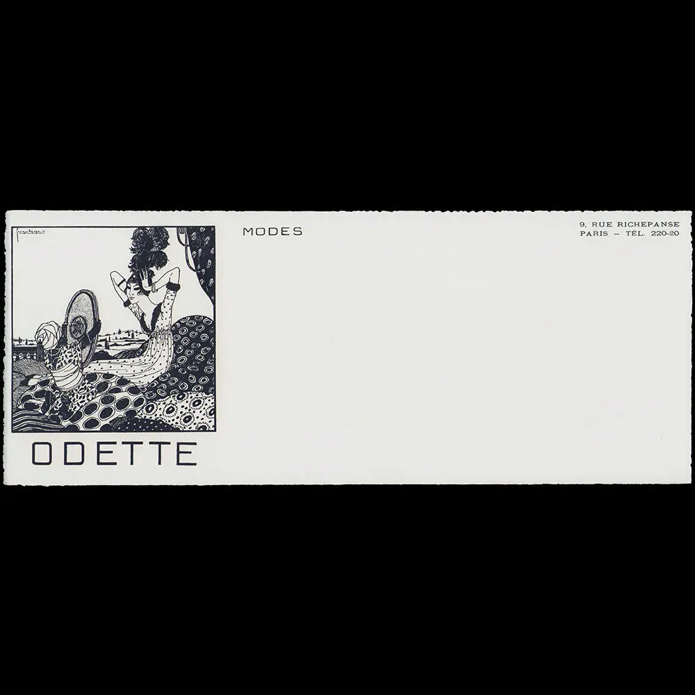 Odette - Document De La Maison De Modes Illustré Par Georges Lepape, 9 Rue Richepanse À Paris (Cira 1911) 1