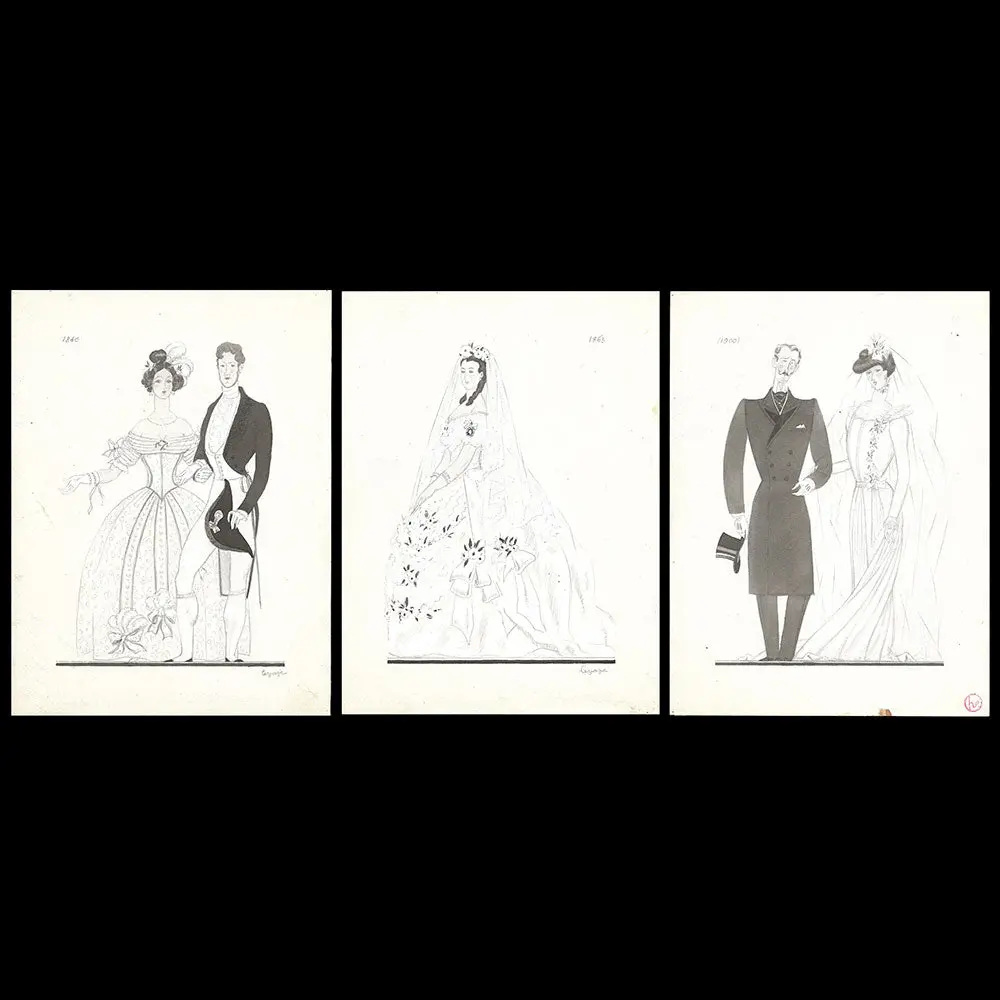 Lepape - Les Mariés À Travers Les Âges, Dessins De Georges Lepape Pour Vogue (1922) 1