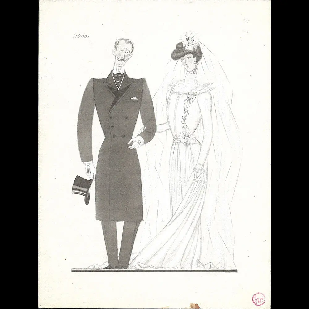 Lepape - Les Mariés À Travers Les Âges, Dessins De Georges Lepape Pour Vogue (1922) 2