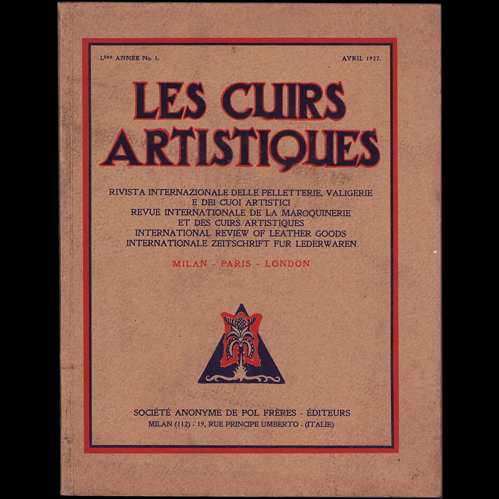 Les Cuirs Artistiques, N°1, Avril 1927 1