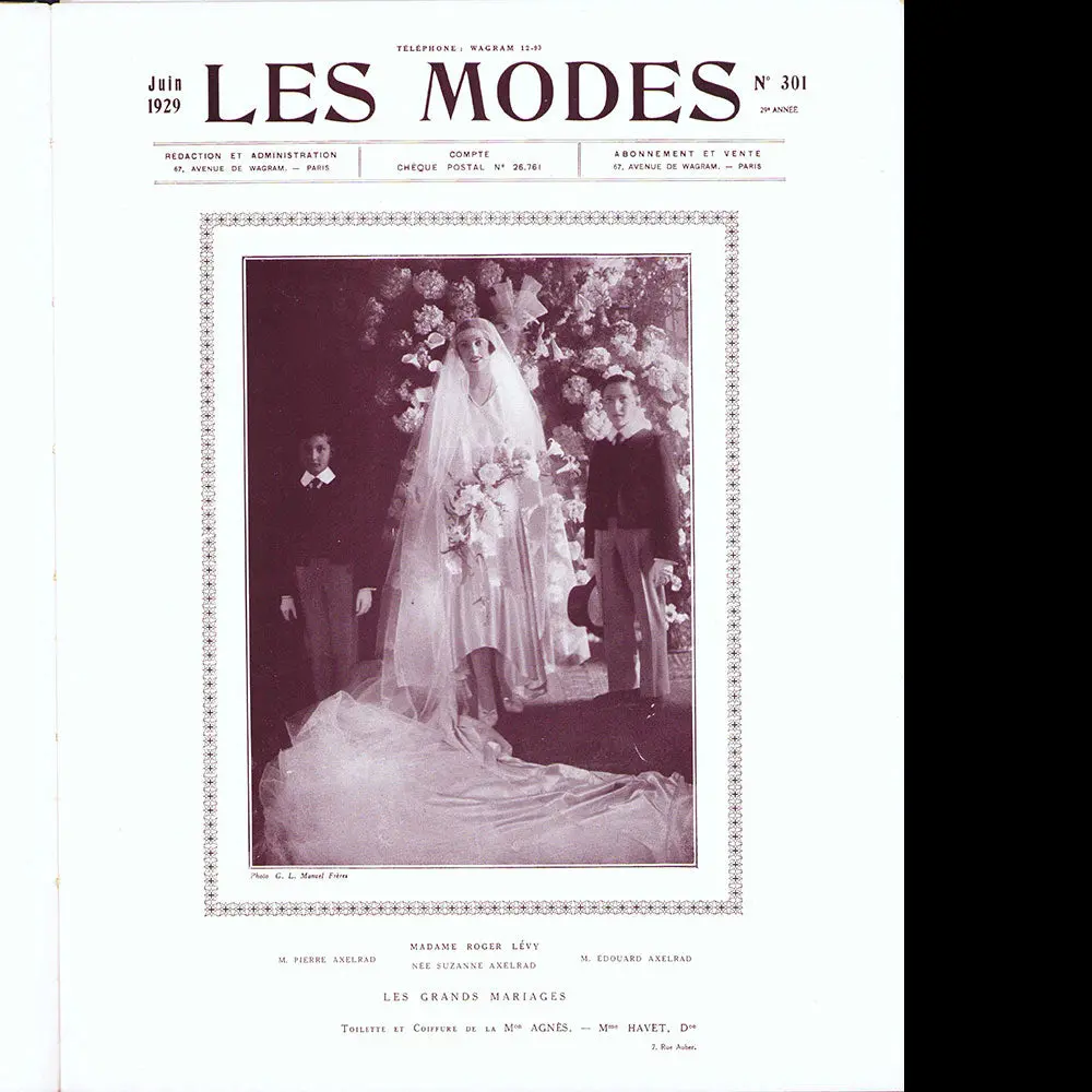Les Modes (Juin 1929), Couverture De Manuel Frères D'un Modèle De Berthe Hermance 2