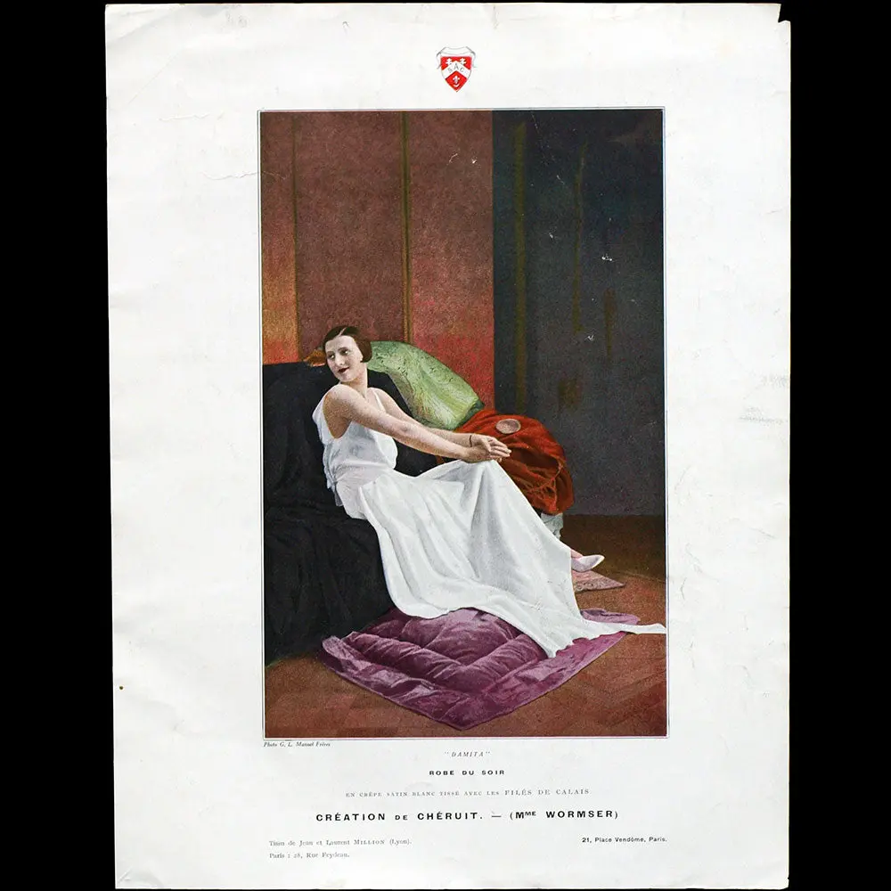 Les Modes (Juillet 1930), Couverture De Manuel Frères D'un Modèle De La Maison Cheruit 2