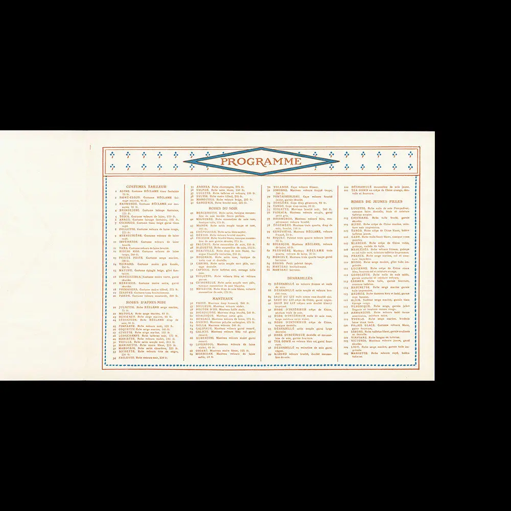 Trois Quartiers - Invitation À Une Présentation De Modèles (1913) 2